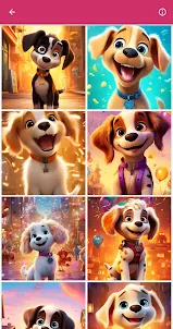 Cute Puppy Cartoon Wallpapers
