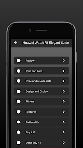 Huawei Watch Fit Elegant Guide