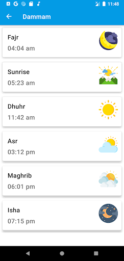 Azan Dammam Screen 3