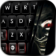 Scary Smile Face Keyboard Background