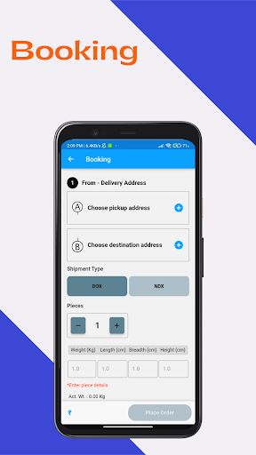 SS Courier Delivery App Screen 3