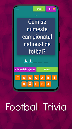 Android application Football Trivia screenshort