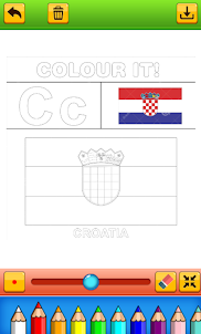 world flag coloring game