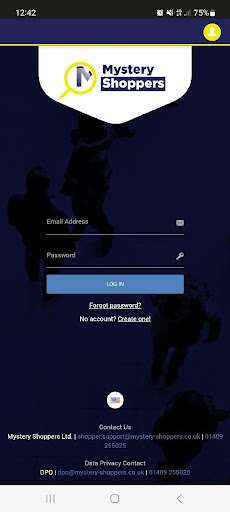 Android application Mystery Shoppers Ltd Mobile screenshort
