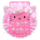 Pink Diamond Cute Kitty Theme icon