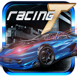 Racing car transform 3D icon