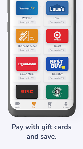 CardBazaar - Gift Card Savings Screen 3