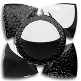 Next Launcher Theme black liz icon