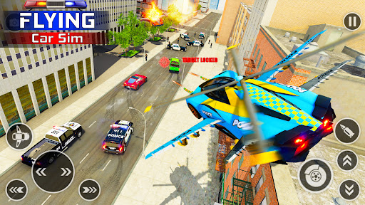 Android application Futuristic Flying Car Drive 3D screenshort