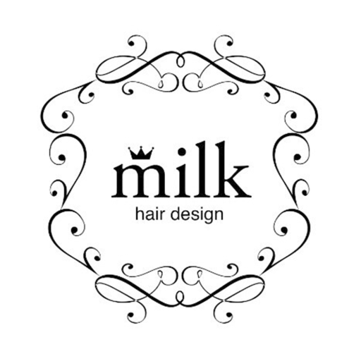 milk hair design 公式アプリ logo
