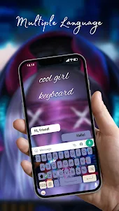 Coole Mädchen-Tastatur-Themen