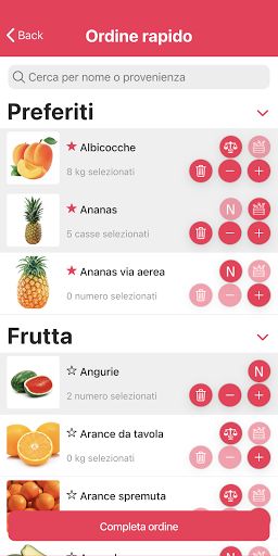 Android application Garbaglia Fruit screenshort