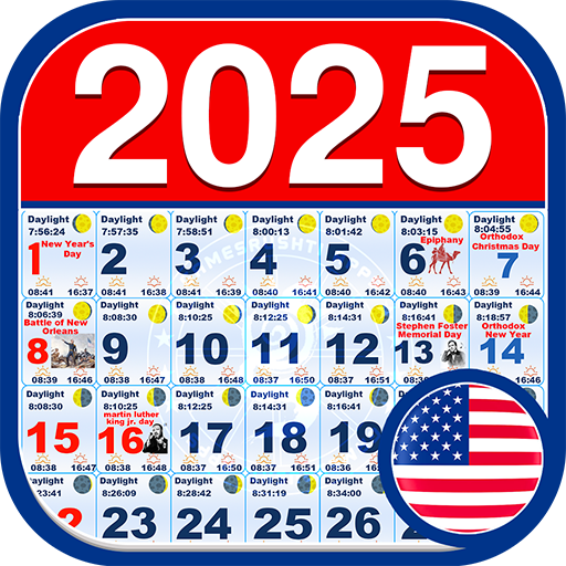 US Calendar 2024 - 2025