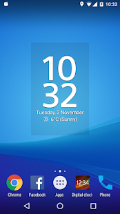 Digital Clock Widget Xperia Screenshot
