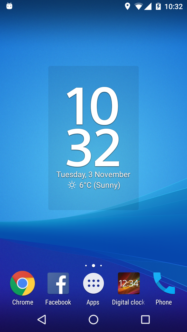 Android application Digital Clock and Weather Widget screenshort