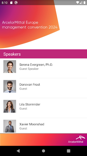 ArcelorMittal Conferences Screen 2
