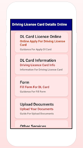 Driving License Details Online