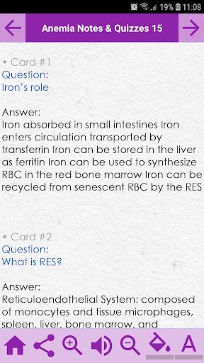 Anemia Exam Prép: notes & quiz Screen 2