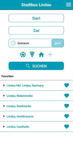 Android application stadtbus lindau screenshort