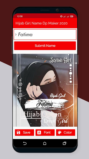 Hijab Girl Name DP Maker 2024 Screen 3