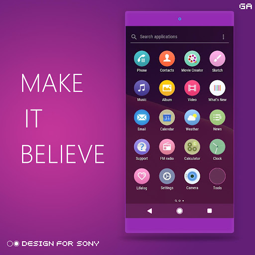 XPERIA ON™  O Purple Theme