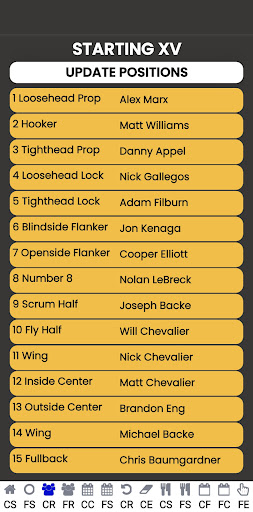 Neuqua Wildcats Rugby Fan App Screen 3