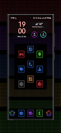 Screenshot of Vertical Glitz Icon Pack