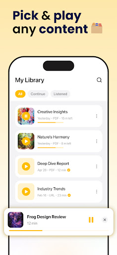 Screenshot of Listen AI: Text to Speech