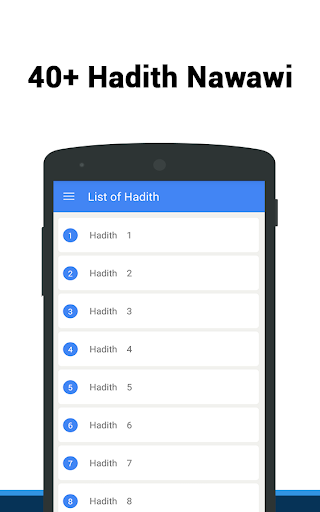 Android application 40 Hadiths by Imam Nawawi screenshort