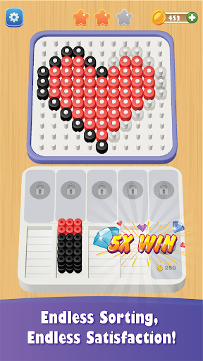 Android application Beads Sort & Color screenshort