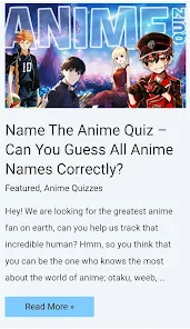 Anime Quiz Quizzes