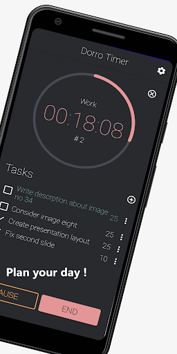 Screenshot of Dorro - Pomodoro session timer