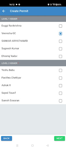 Android application TATA e-PTW screenshort