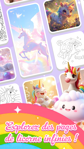 Monde de Coloration de Licorne screenshot 5