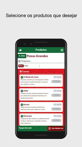 Motirô Pizzas Screen 2