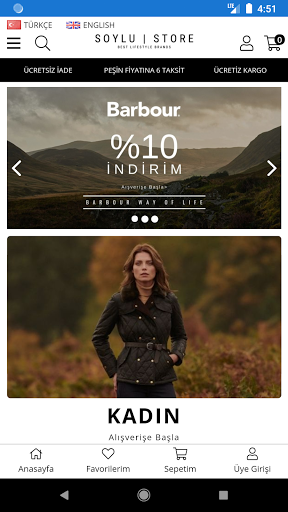 Android application Soylu Store screenshort