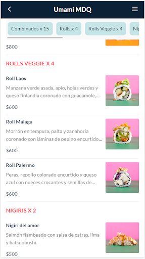 Umami MDQ Screen 3