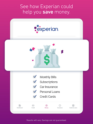 Screenshot of Experian