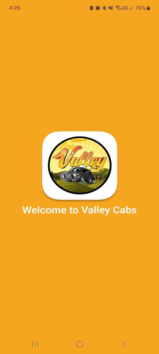 Android application Valley Cabs screenshot