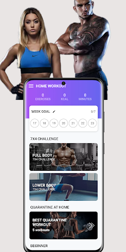 Android application Home Workout - Workout Planner screenshort