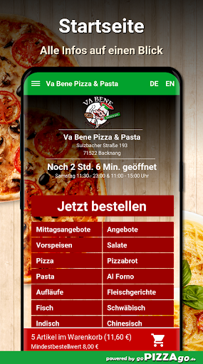 Va Bene Pizza & Pasta Backnang Screen 2