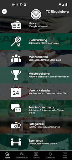 Android application TC Riegelsberg screenshort