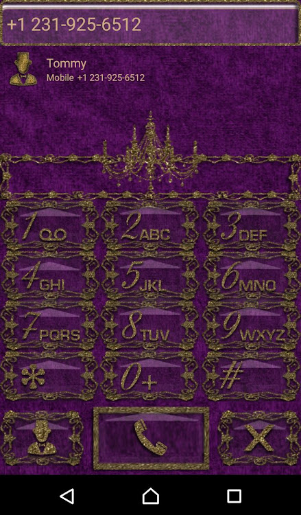 Purple Gold Chandelier Dialer - 1.1 - (Android)