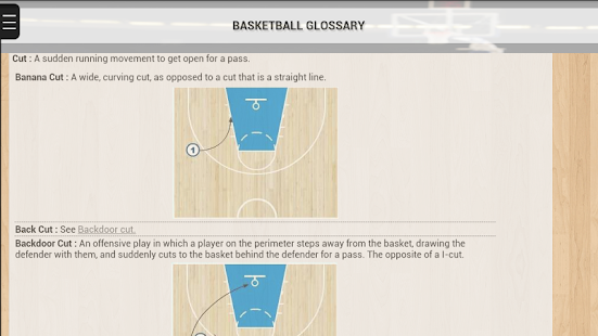 Schermafbeelding basketbalwoordenboek