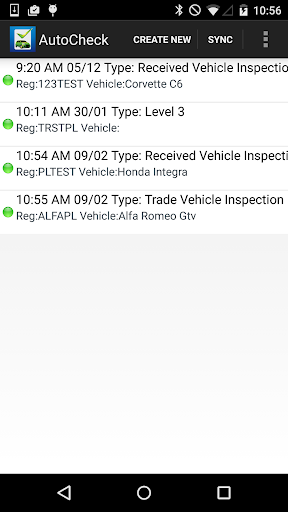 Android application AutoCheck screenshort