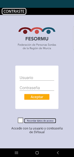 Android application Fesormu-SVILS screenshort