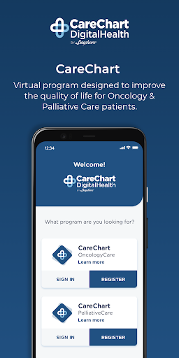 Android application CareChart Digital Health screenshort