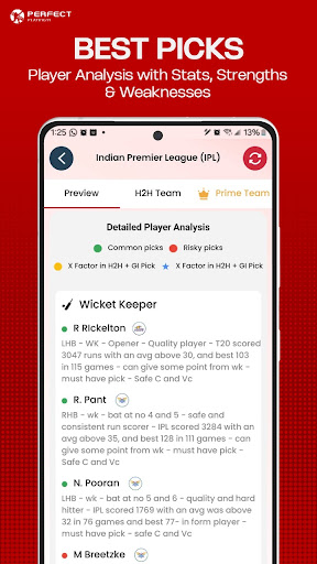 PP11 - Fantasy Dream Team 11 Screenshot 3 - AppWisp.com