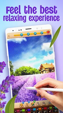 Game screenshot Cross-Stitch: Coloring Book mod apk