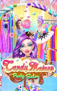 Candy Makeup Party Salon - Screenshot 1